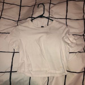 White crop top